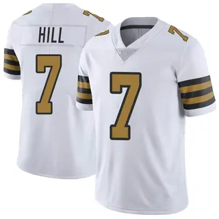 Limited Men's Taysom Hill New Orleans Saints Nike Color Rush Jersey - White