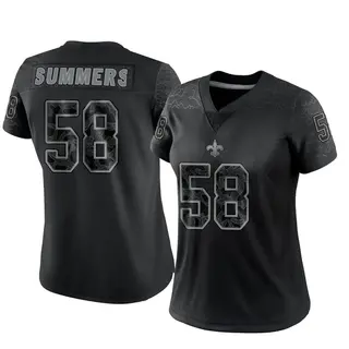 Limited Women's Ty Summers New Orleans Saints Nike Reflective Jersey - Black