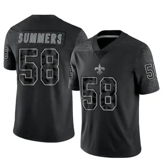 Limited Youth Ty Summers New Orleans Saints Nike Reflective Jersey - Black